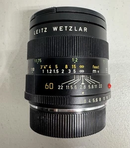 Leica R 60mm F2.8 MACRO-ELMARIT-R 3-cam V2 #320... 1980s Lens - Picture 1 of 7
