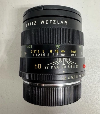 Leica R 60mm F2.8 MACRO-ELMARIT-R 3-cam V2 #320... 1980s Lens - Image 1 of 4