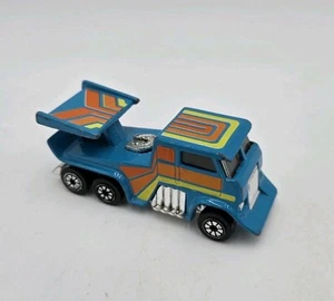 Kenner 1978 Fast 111’s Evil Eye Diecast Semi Truck Teal w/ Yellow Orange Tampo - Picture 1 of 7
