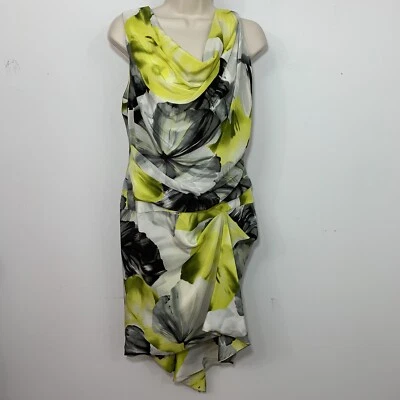 robert rodriguez 6 Cocktail Dress Floral Cowl Neck Handkerchief Hem Dress $ 650 - Изображение 1 из 4