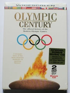 Olympic Century Widescreen 2 DVD + Bonus CD, Modern History of Games, New Sealed - Picture 1 of 2