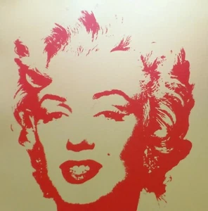 Andy Warhol Golden Marilyn Monroe 11.40 Silkscreen Lim. Ed. Sunday B Morning new - Picture 1 of 3