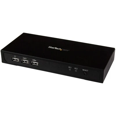 2-port Mini DisplayPort KVM Switch - USB 2.0 - 4K at 60Hz - Image 1 of 4