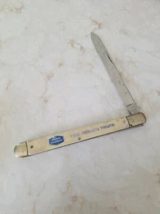 Vintage Colonail Prov Union Carbon Straight Knife Advertising Food Product 5" - Picture 1 of 7