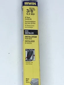 🔥 Irwin 3/8" Wire Pulling Wood Installer Bit with Straight Shank - 39106 🔥 - Picture 1 of 4