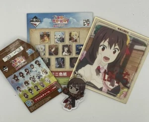 (ichiban kuji C D) KonoSuba Explosion road mini colored paper Yunyun Megumin - Picture 1 of 5