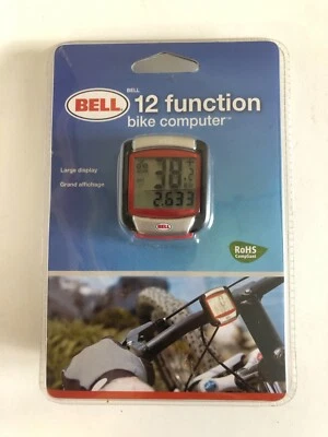 Bicycle Bike Computer Odometer Bell 12 Function Large Display Time Speed Distanc - Image 1 of 4