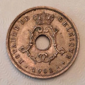 ~ 1902 Belgium 5 Centimes - FREE US SHIPPING - Picture 1 of 2