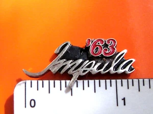 '63 1963 IMPALA script - hat pin , tie tac , lapel pin , hatpin GIFT BOXED - Picture 1 of 5