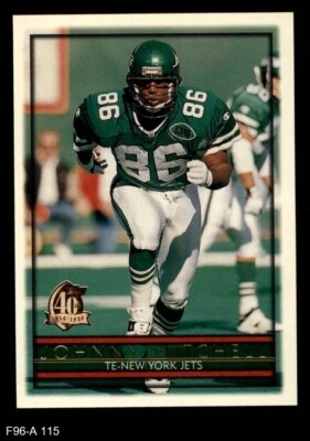 1996 Topps #115 Johnny Mitchell Jets Nebraska 8 - NM/MT - Image 1 of 2