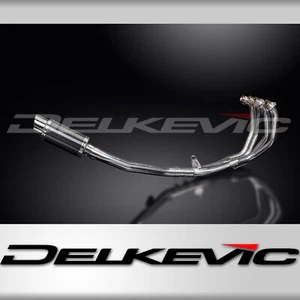 Honda CBR600F Sport 2001-2003 Complete Exhaust 4-1 8" Round Carbon Muffler - Bild 1 von 5