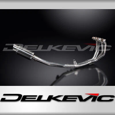 Silenciador de carbono redondo escape completo Honda CBR600F Sport 2001-2003 4-1 8" Foto 1 de 4