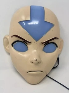Halloween Avatar Mask Aang Last Airbender, W Eyes Light, Tested Mattel 2006 Rare - Picture 1 of 6