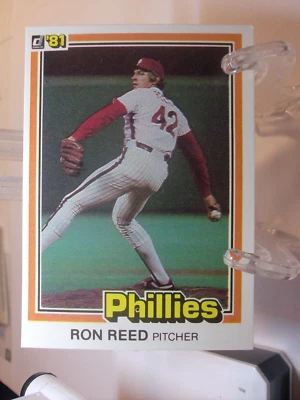 1981 Donruss Baseball Card    #44 - Ron Reed - Philadelphia Phillies  (97829) - Image 1 of 2