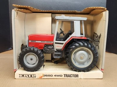 Tractor Ertl Massey Ferguson 3650 1/16 #1345 circa 1992 diecast Foto 1 de 4