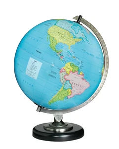 Day-Night 12 Inch Illuminated Desktop World Globe By Replogle Globes - Picture 1 of 2