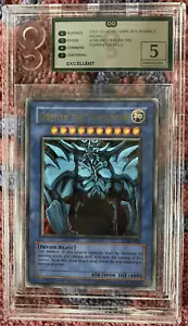 YuGiOh OG 5 Graded Obelisk the Tormentor GBI-002 Ultra Rare Egyptian God Card - Bild 1 von 6