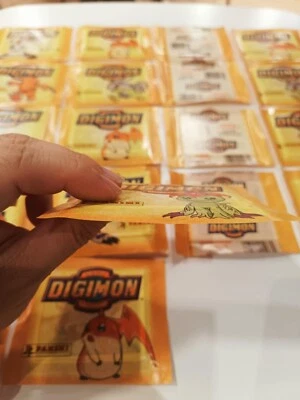 Lot of 20 Digimon Panini Sticker 2000 Sealed Packs - Image 1 of 4