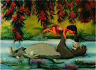 Pc Disney, Mowgli And Baloo, Modern 3D Postcard (B52874)