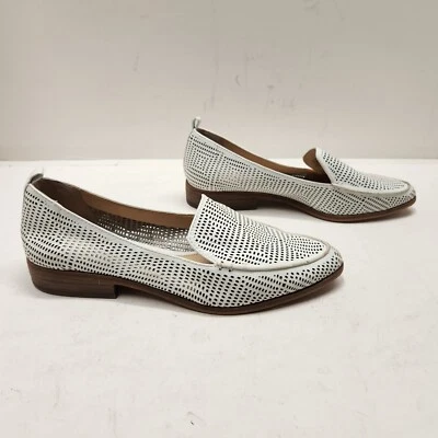 Vince Camuto Pisos Perforados Cuero Blanco VC-KADE Mujer Talla 7.5 M Foto 1 de 4