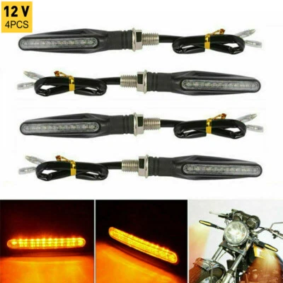 Luz intermitente indicadores de giro de señal LED 12 para motocicleta Kawasaki 4X KLR650 EE. UU. Foto 1 de 4