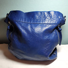 Bueno Blue Faux Leather Vegan Purse Preowned