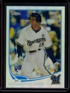 2013 Topps Chrome #22 Khristopher Khris Davis RC Refractor Rookie - Picture 1 of 2