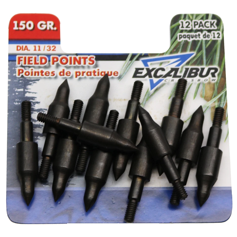 Excalibur Crossbow Field Points 150 Grain 11/32" 12 Pack TP150-12 #15012