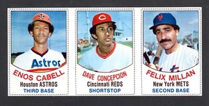 1977 HOSTESS PANEL #94 95 96 Enos Cabell Dave Concepcion Felix Millan EX-MT B - Picture 1 of 2