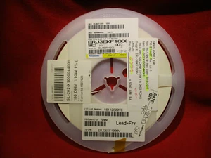 ERJ-3EKF1000V Panasonic Resistors SMD 0603 100 Ohms 1% 1/10W Reel of 4900 +/- - Picture 1 of 3