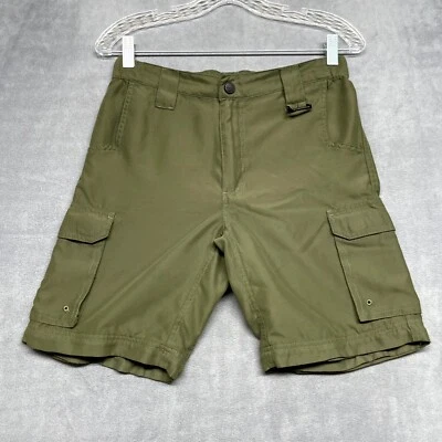 Boy Scouts of America Uniform Cargo Shorts Boys Large Olive Green Hiking Camping - Image 1 of 4
