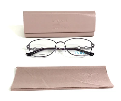 Monturas para gafas Tura R147 LIL lila ojo de gato borde de alambre titanio 52-17-130 Foto 1 de 4