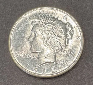 1925 P $1 Peace Silver Eagle Dollar Choice UNCIRCULATED UNC NICE Luster - Picture 1 of 2