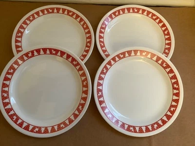 "Corelle Winter Festival rojo aperitivo platos de postre 7,25"" (juego de 4)" Foto 1 de 2