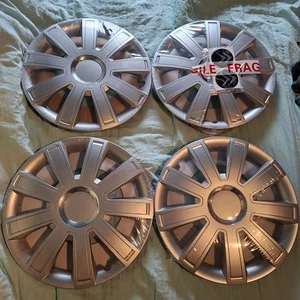 NEW 14" wheel trims, Hub Caps, Covers to fit Citroen C1 ( Quantity 4) +badges - Picture 1 of 4