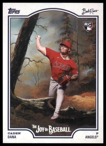 2025 Topps x Bob Ross: The Joy of Baseball CADEN DANA RC Angels #93 - Bild 1 von 2