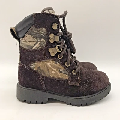 Realtree Camuflaje Muhzell Impermeable Thinsulate Juvenil 12 Marrón Gamuza Con Cordones Senderismo Foto 1 de 4