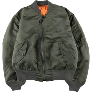 Vintage 1990'S Alpha MA-1 style padded military flight jacket made in the US... - Picture 1 of 18
