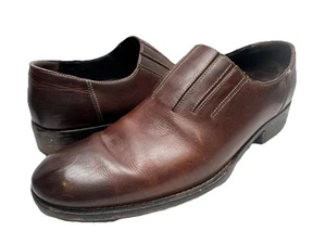 COLE HAAN Slip On Brown Leather Loafers Cognac C04958 MENS 11.5M Shoes - Picture 1 of 8