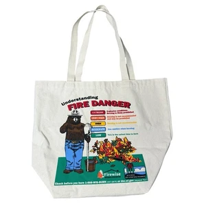 Firewise Wisconsin Smokey the Bear wiederverwendbare Canvas-Tasche - Bild 1 von 4