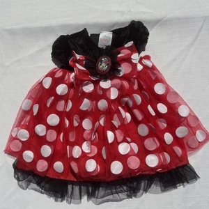 Disney Minnie Mouse Kostüm Baby Kleid Größe 12-18 Monate Polka Dots Halloween - Bild 1 von 5