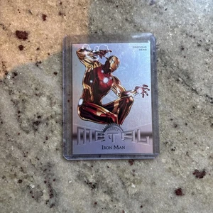 Marvel Metal Avengers RETRO Precious Gems white diamond Iron Man R-18 /90 - Picture 1 of 2