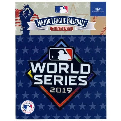 2019 MLB World Series Emboss Tech Jersey Patch Washington Nationals Houston Astr - Image 1 of 2