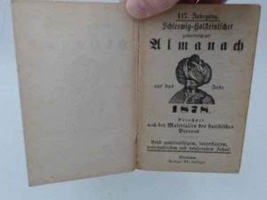 Schleswig-Holsteinischer gemeinnütziger Almanach auf das Jahr 1878. Berechnet na - Picture 1 of 2