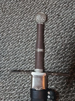 The Witcher Wild Hunt Geralt of Rivia Stainless Steel Sword with Leather Sheath - Image 1 of 3