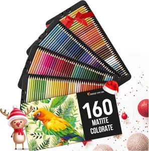 - 160 Matite Colorate Uniche - Kit Completo Colori a Matita per Disegno - Colori - Foto 1 di 12