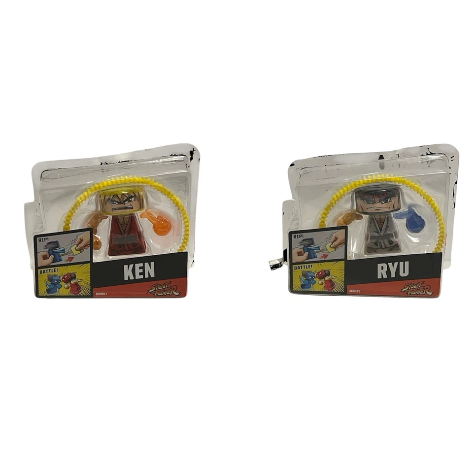 Figura VS Rip Spin Warriors RYU KEN Street Fighter Serie 1 Juguete Top Spin Battle Foto 1 de 4