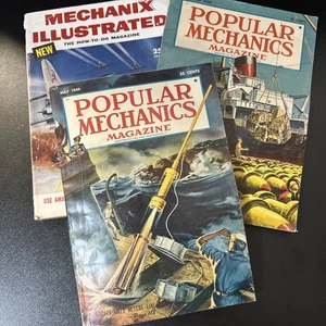 LOT 3x Mechanics Magazines - 2x Popular Mechanics May 1949 Nov 1950 - MECHANIX - Bild 1 von 9