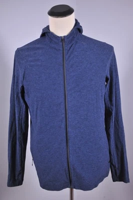 Chaqueta con Capucha Lululemon Surge Cálida Cremallera Completa Azul Marino Para Hombre Grande L Foto 1 de 4