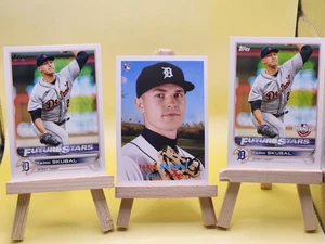 x3 Tarik Skubal Detroit Tigers Rookies Topps, Heritage, Opening Day Gold Cup  - Bild 1 von 1